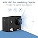 Sports Camera Ourlife Waterproof IP68 Action Camera 100 Feet Underwater Camera WIFI 4K 170° Angle 16MP 30fps 2 Inch Screen Camcorder with Mounting Kit