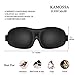 KAMOSSA Sleep Mask, Contoured Sleeping Eye Mask, Free Earplugs & Carry Bag (Black)