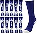 BABIBEAN Custom Team Number Socks, Youth and Kids Mid Calf Socks for Football, Baseball, Soccer, Basketball 1 Pair