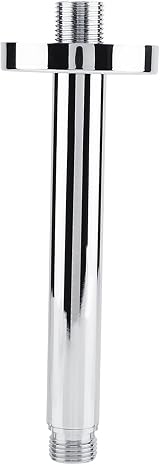 Hyuduo G 1/2" Stainless Steel Ceiling Mount Shower Arm Extender Pipe 20cm Chrome view 5
