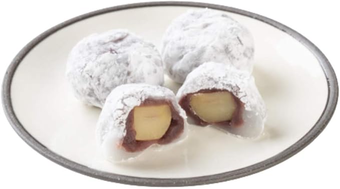Amazon 新杵堂 栗大福 純白 15個 餅 スイーツ 和菓子 ギフト お土産 職人が手作業で仕上げた栗大福 栗 小豆 餅の三位一体 新杵堂 大福 通販