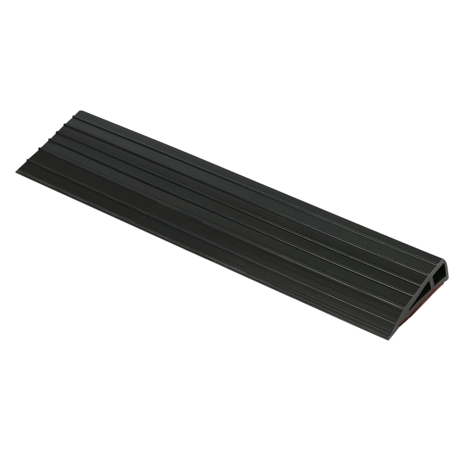 Yearninglife Door Threshold Ramp, Kerb Ramp, 100 cm Transition Profile, Non-Slip Ramp 2 cm High, Width: 8 cm, Suitable for Indoor and Outdoor Use, Bathroom, Door, Supermarket, Garage (Black)