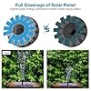 AISITIN-Solar-Fountain-PumpSolar-Fountain-35W-18CM-Diameter-Circle-Garden-Solar-Powered-Water-FeatureSolar-Water-Fountain-Solar-Pond-Pump-with-6-Nozzles-for-Bird-BathFish-TankPatioPondPool AISITIN 3.5W Solar Fountain Pump Garden Solar Powered Water Feature, Solar Pond Pump with 6 Nozzles for Bird Bath, Fish…