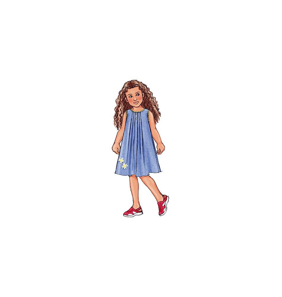 BUTTERICK PATTERNS B4176 Children's/Girls' Top, Dress, Shorts and Pants, Size 2-3-4-5