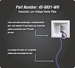 DATA COMM Electronic 45-0031-WH Recessed Low