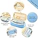 Aineeba Big Capacity Pencil Pen Case Office College School Large Storage High Capacity Bag Pouch Holder Box Organizer (Light Blue)