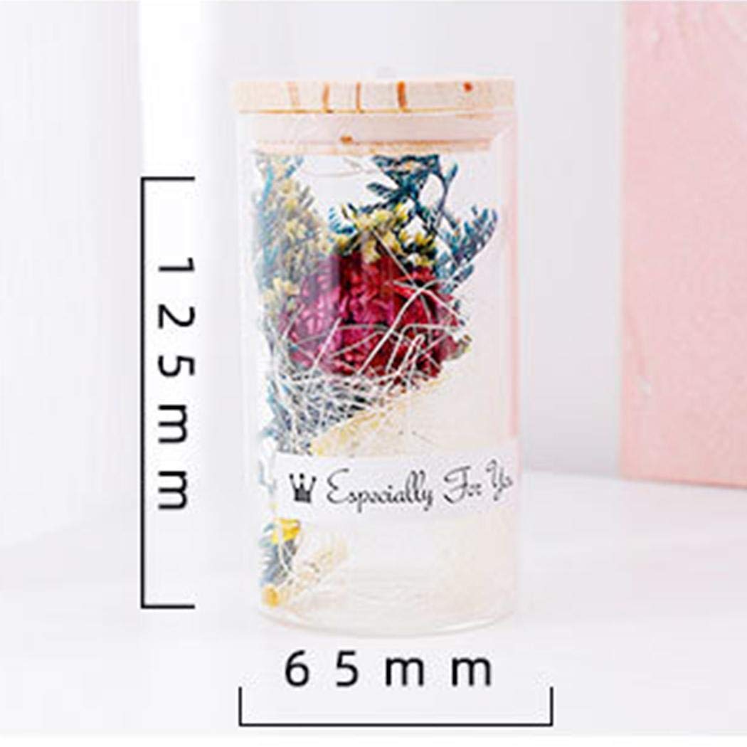 Zimrio Vase de Fleurs séchées Creative Glitter Verre décorer Ornements Cadeau de la Saint-Valentin Fleurs artificielles