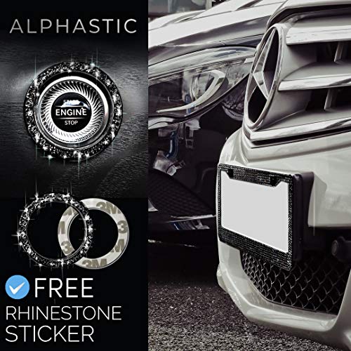 4 Glass+Diamond+License+Plate+Frame