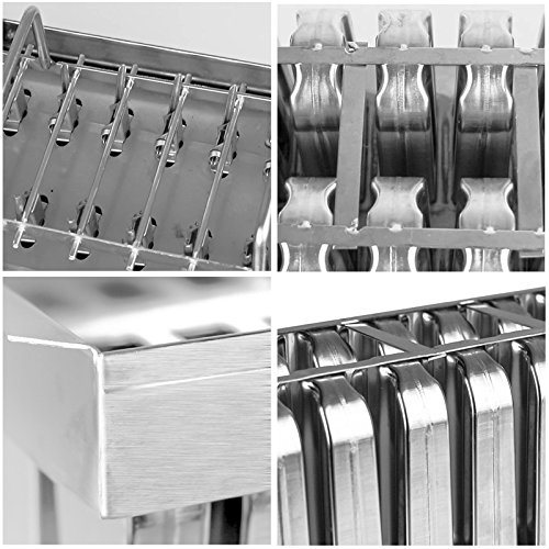 TechTongda 20pcs Stainless Steel Molds for Ice Lolly Popsicle Ice Cream Pops Bars (Type 2)