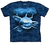 The Mountain Kids Shark Moon Eyes T-Shirt, Medium, Blue