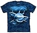 The Mountain Kids Shark Moon Eyes T-Shirt, Medium, Blue