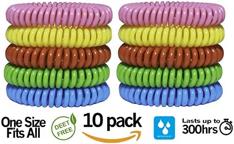 Mosquito Repellent Bracelet by My Repellent Guard (10 Pack) – Repellent Band Suitable for Kids and Adults – Waterproof and Deet Free