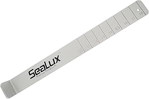 SEALUX MARINE PRODUCTS SeaLux 18" Aluminum Fishing Measuring Bump Board Ruler