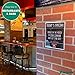Acrylic Wall Mount Sign Holder with Hook & Loop Adhesive (6 Pack) | Clear Display Frame for 8.5 x 11
