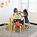 ECR4Kids Bentwood Round Table and Stool Set, Kids Furniture, Assorted, 5-Piece