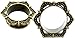 SoScene Antiqued Brass Laced Ribbon Single Flare Ear Plugs Gauges Sold in Pairs