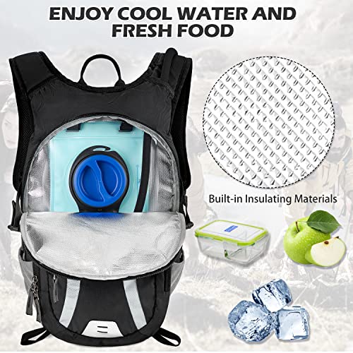 Miracol Hydration Backpack with 2.5L Water Bladder, Insulated Water