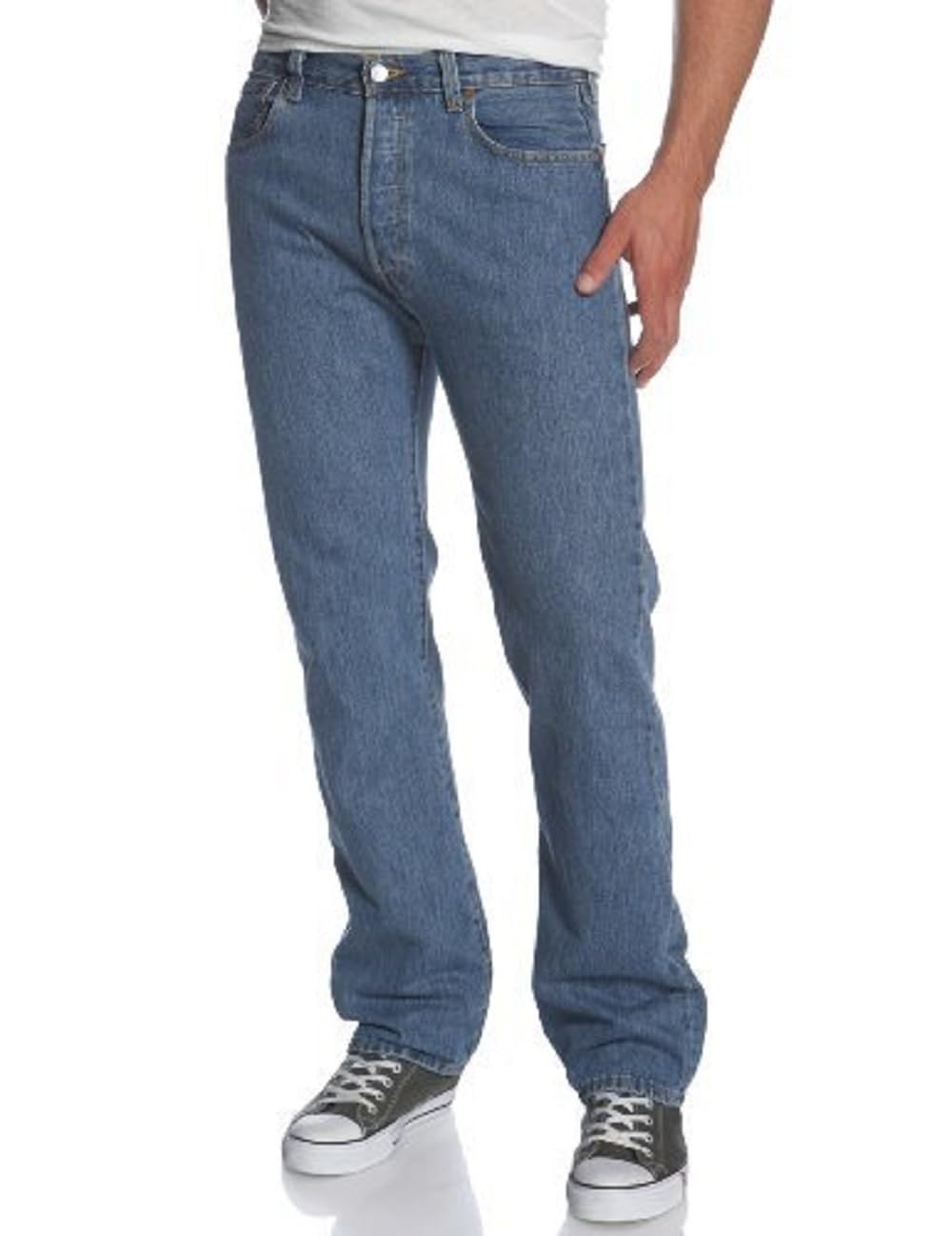 Levi's 501 Originali Jeans Uomo - Stonewash (0114) - Regular Straight Fit, 100% Cotone, Vita Normale, Taglia 38W X 32L - 3