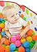 Pack of 200 Plastic Pit Balls with Foldable Ball Pit Playpen – BPA Free 6 Bright Colors Crush Proof Phthalate Free Pit Balls with Ball Pit in a Durable Mesh Bag with Zipper by Joyin Toy