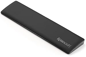 Redragon P035 Meteor S Computer Keyboard Wrist Rest Pad, Ergonomic Soft Memory Foam Wrist Support w/Anti-Slip Rubber Base, 60% 61 Keys Compact Size 11.38 x 2.87 in, 0.78 inch (20mm) Height, Black