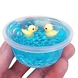 2019 Newest Duck Putty Crystal Slime Mud, E-Scenery Jumbo Fluffy Floam Slime Stress Relief Toy Scented Sludge Toy for Kids and Adults, Super Soft and Non-Sticky (60ml)