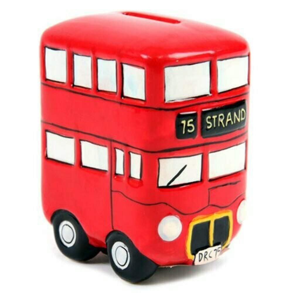 Think Favours Fun Novelty Ceramic Red Routemaster Bus Box