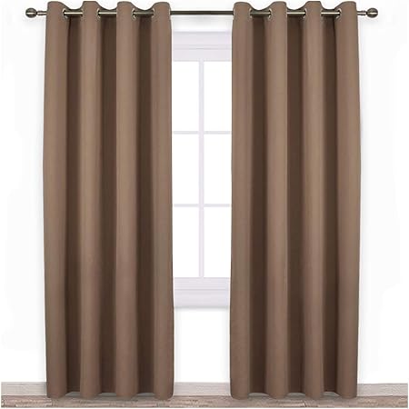 Amazon Com Nicetown Bedroom Blackout Curtains And Drapes Window