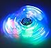 Crystal LED Light Fidget Spinner with Switch Plastic EDC Hand Spinner For Autism and ADHD Relief Focus Anxiety Stress Toys Gift (Crystal)