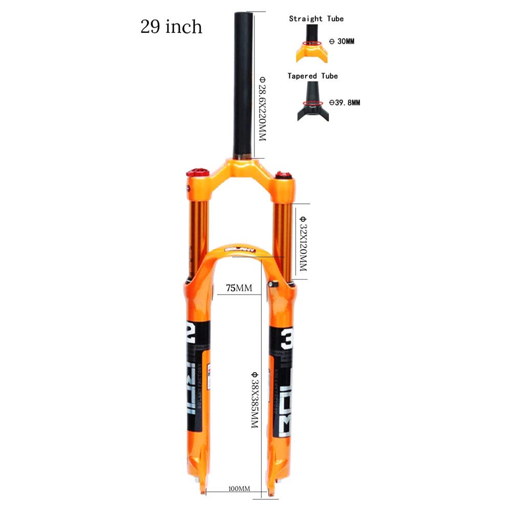 100 Mm MZP MTB 26 Zoll Fahrrad Federgabel Mountainbike Legierung Luftgabel Smart Lock Hub