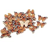 WNHNO Butterfly Charms, 10Pcs Enamel Metal Small Necklace Bracelet For DIY Jewelry Making Accessories, Butterfly Charms for Jewelry Making, 21x15mm, Orange