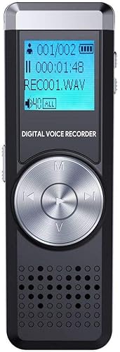 Download Juonjee Enregistreur Vocal Protection de la Batterie Fonction Audio en Boucle Format Haute définition avec Support Lecture Faible qualité vocale des formats Multiples et métal PDF