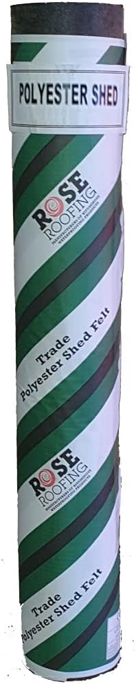 Ashbrook Roofing Green Mineral Super Shed Felt 10m Reinforced Polyester Nails