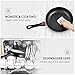 Nonstick Frying Pan 11 Inch Stir Fry Pan Suitable for Induction Cooker Hard-anodized Nonstick Omelette Pan with a Soft Removable Handle, Scratch-resistant Surface PFOA Free, Black