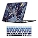 iCasso Hard Shell Plastic Protective Case & Keyboard Cover Only Compatible with MacBook Air 13 Inch Model A1369/A1466 - Navy Blue Marble