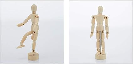 Amazon.com: Flying Tiger Copenhagen - Maniquí de madera con forma de muñeca de cocodrilo de 5,3 pulgadas, perfecto para decoración del hogar o dibujo: Arte, Manualidades y Costura