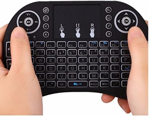 OUKU Mini Keyboard Backlit Flying Squirrels I8 2.4GHz Wireless for Android TV Box and PC with Touchpad