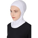 GERINLY Solid Women's Muslin Hijab Sport Head Scarf - Plain Under Scarf Muslimah Turban Cap - Ramadan Accessory