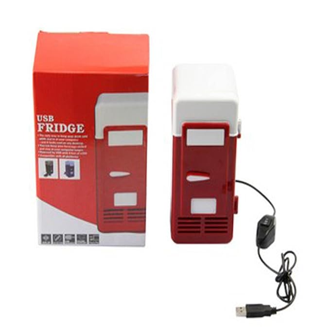 Winterworm coche Mini USB LED PC Nevera Nevera bebidas cola ...