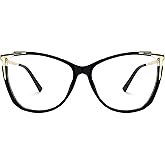 Zeelool Glasses Frame for Women, Cat Eye Eyeglasses Eyewear with Clear Lenses