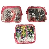 Goody Girls Mosaic Twin Beads & Barrettes, 48 Pieces with Carry Case (colors may vary)