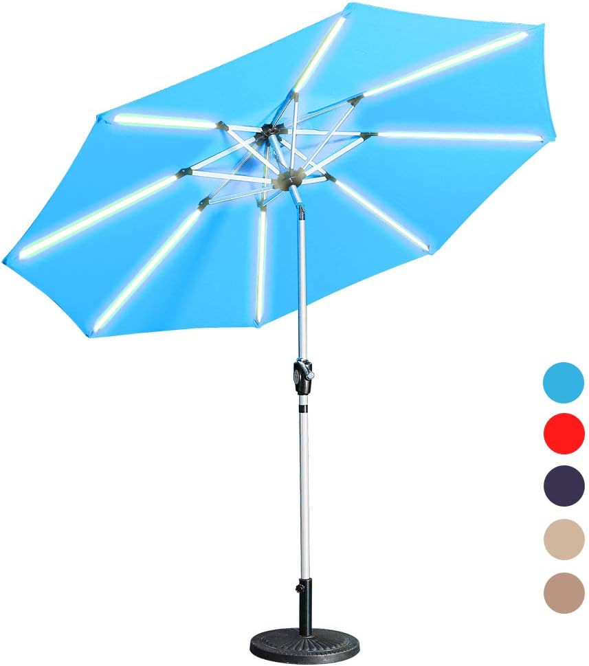 Best Garden Umbrellas With Solar Lights