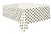 Polka Dot Plastic Tablecloth, 108 x 54, Gold (2 Pack)