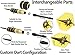 CC-EXQUISITE Professional Darts Set - 6 Steel Tip Darts Complete with 12 Dart Flights and 12 Aluminum Shafts Customizable Configuration, 12 O-Rings, Tool, Sharpener and Case for Man Cave & Game Room