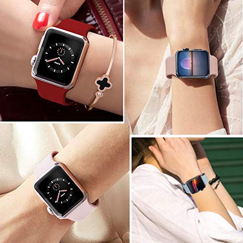 IDON Smart Watch Sport Band, Soft Silicone Replacement Strap Band Compatible with Watch Band 44MM 42MM 40MM 38MM Watch Series 4/3 /2/6, S/M M/L,All Models - Thumbnail 2