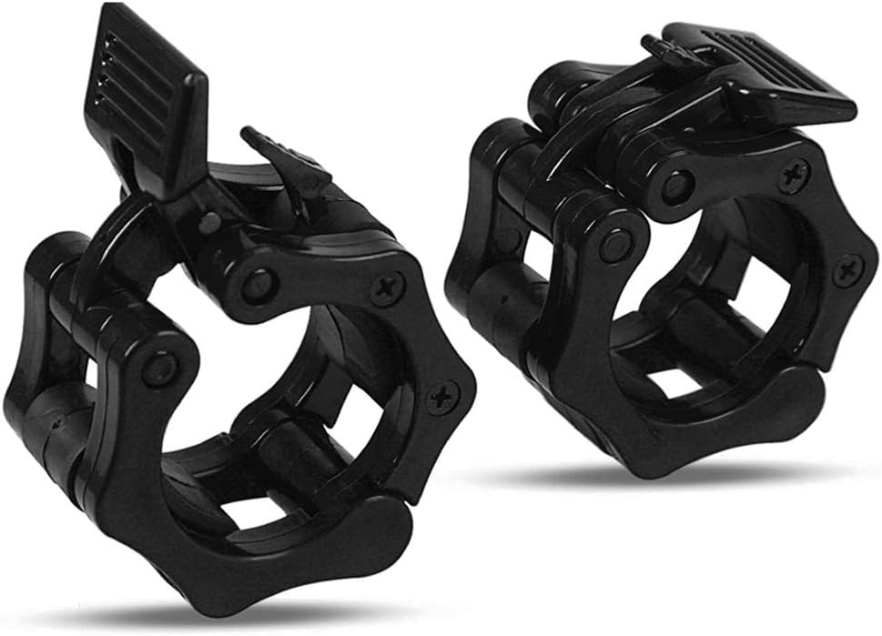 LAVIANA 2PCS Olympic Barbell Clamps 1 Inch Quick Release NonSlip