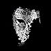 Goodkssop Luxury Mask Women Men's Signature Phantom of the Opera Half Face Skull Cool Mask Metal (Silver)