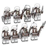 WW2 German Eagle Corps - Army Mini Figures Set - 8 German Soldiers with Military Weapons Accessories