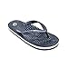 Revs - Lights - Men's and Women's Reflexology Massage Flip Flops, Navy, US7 Women/US6 Men
