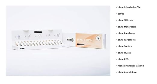 HYALURON AMPULLEN mit Lifting Effekt - Feuchtigkeitsbooster plus Liftingeffekt - 14 x 2ml von Yamila Cosmetics