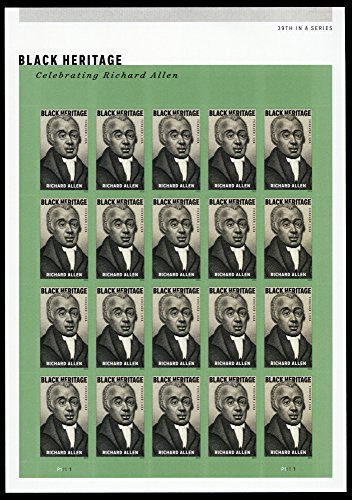 Richard Allen Black Heritage Sheet Of Twenty Forever Stamps By USPS